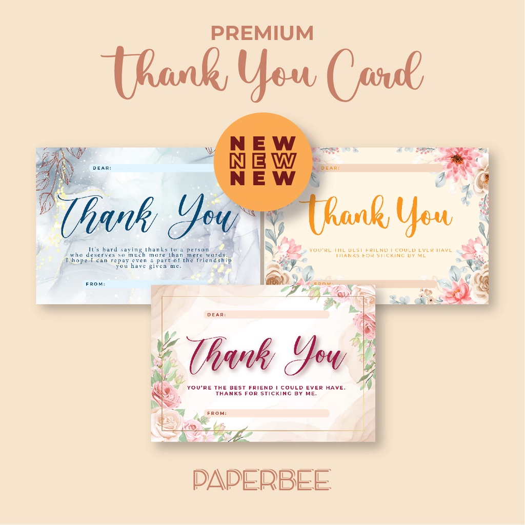 [TYF] Kartu Ucapan / Greeting Card Terimakasih / Thankyou untuk Teman / Pacar / Suami / Istri / Sahabat