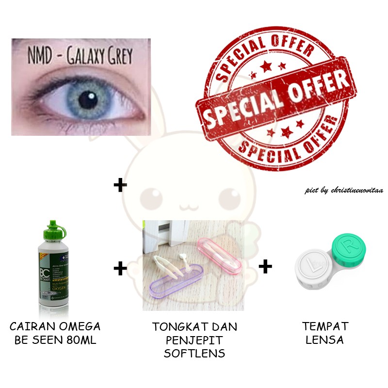 SOFTLENS CTK NEW MORE DUBAI NORMAL - 14.5MM - PAKET UNTUK PEMULA