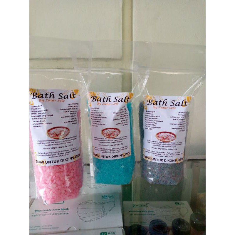 (1300gr) 1,2 KG Bath Salt Foot Salt Garam Mandi Kaki Spa  Ekonomis Aromaterapi Pas Buat Reseller