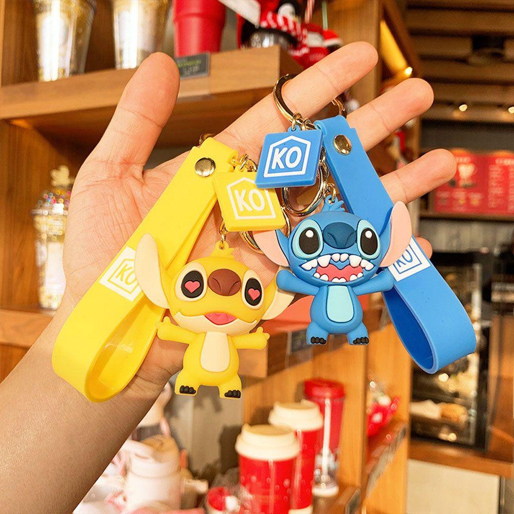 Agustina Stitch Gantungan Kunci Fashion Hadiah Miniatur Stitch Scultures Key Ring