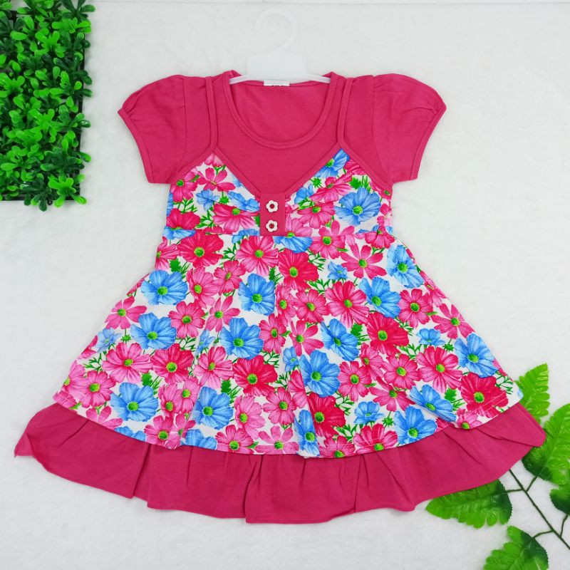 [Ss-1029] Dress Anak Size 1-2tahun, Pakaian Anak Perempuan, Anak Tampil Cantik