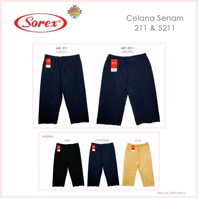 Celana Legging Spandek Sorex 211 cd senam celana strait