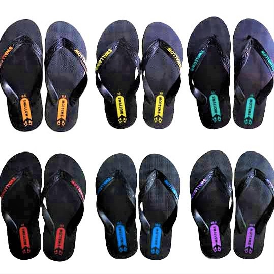 Sendal / Sandal Jepit Swallow Black Pearl M02 Ukuran 39 – 42 Murah