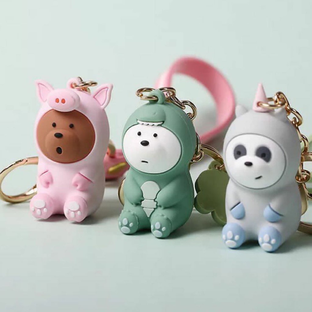 GANTUNGAN KUNCI LUCU WBB KEYCHAIN IMUT UNIK IMPORT MURAH SOUVENIR UNIK WE BARE BEAR GANTUNGAN TAS