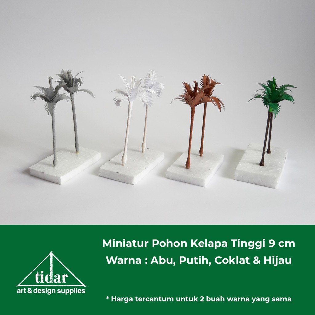 

[MR] MH - Miniatur Maket Pohon Kelapa Tinggi 9 cm / Coconut Tree