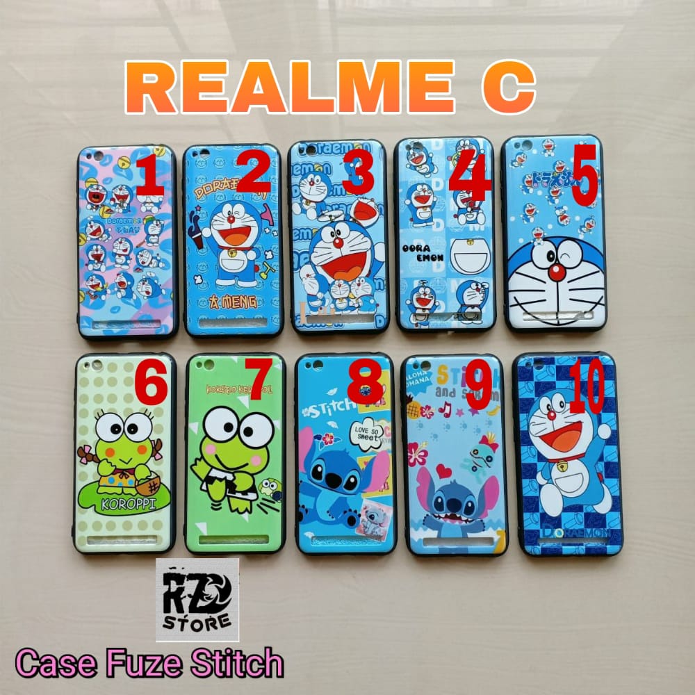 Hard Case karakter STITCH KEROPI REALME C12 C15 C17 C25 HARD CASE CASING