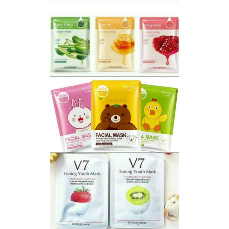 Bioaqua facial mask asli korea