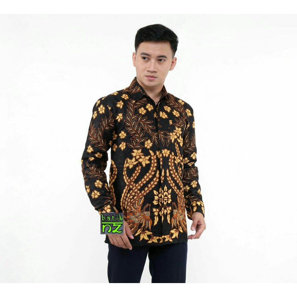 KEMEJA BATIK PRIA LENGAN PANJANG SIZE M L XL XXL BSWART BATIK HRB026