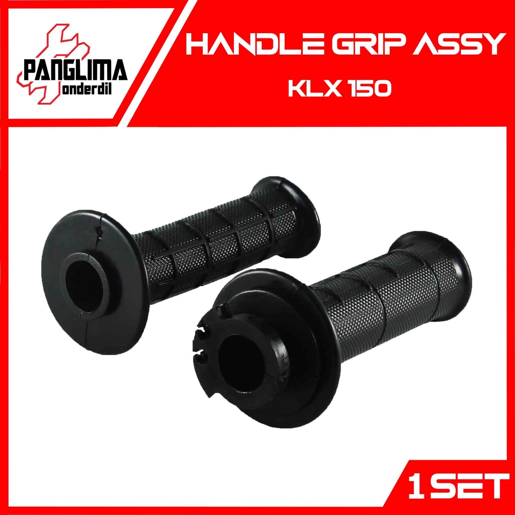 Handgrip Kawasaki KLX 150 Karet-Pipa-Slongsong Handle-Hand Grip-Fat-Vat-Pad-Handfat-Handvat-Handpad-Hanfat Assy-Set
