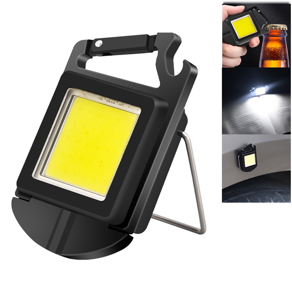 Lampu Senter LED COB Mini Portable USB Rechargeable Untuk Camping / Outdoor