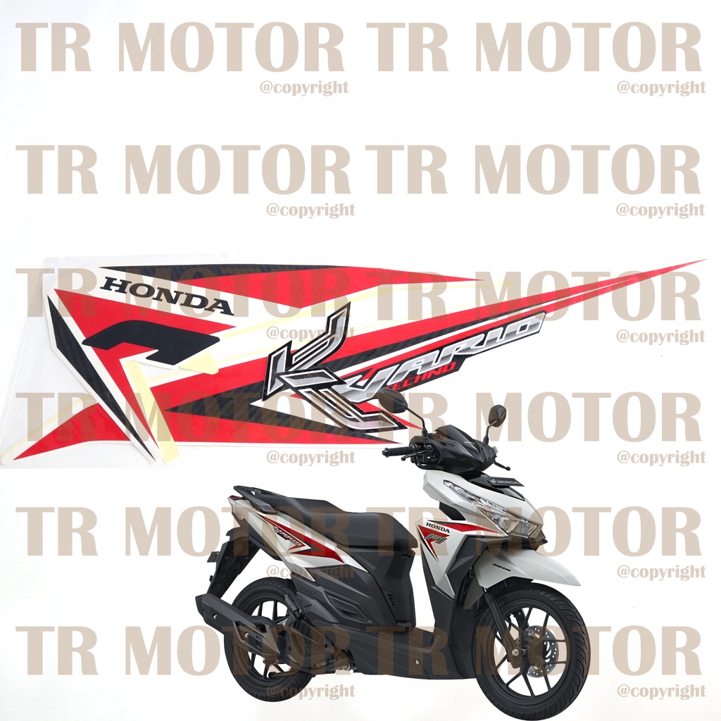 Stiker Motor Vario 125 Led 2015 Sticker Striping Lis Full Set Motor