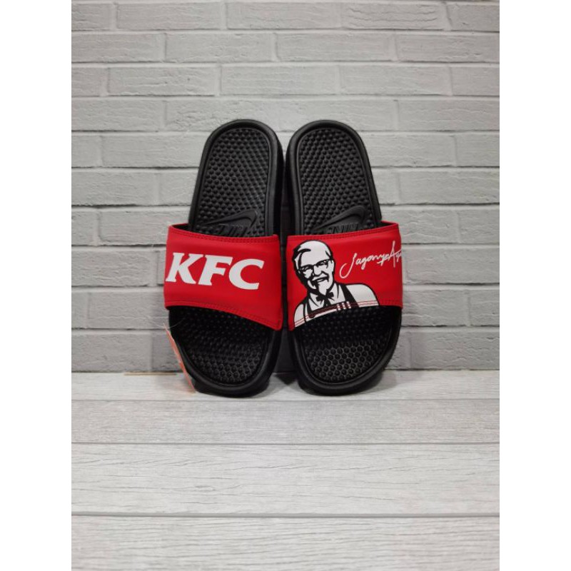 Nike X Kfc Sendal Slide Merah Hitam