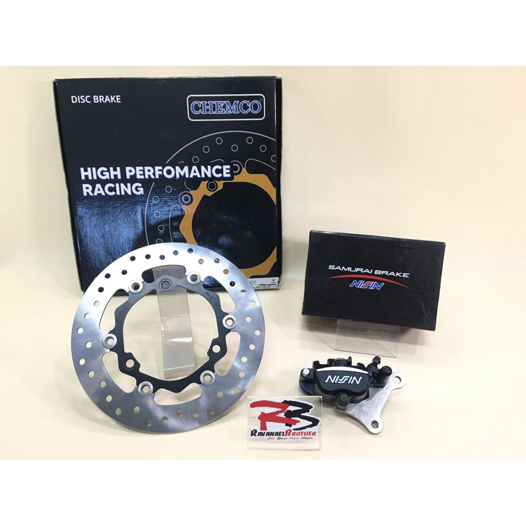 Kaliper Nissin Samurai NMAX / Aerox Depan 260 mm + Disc
