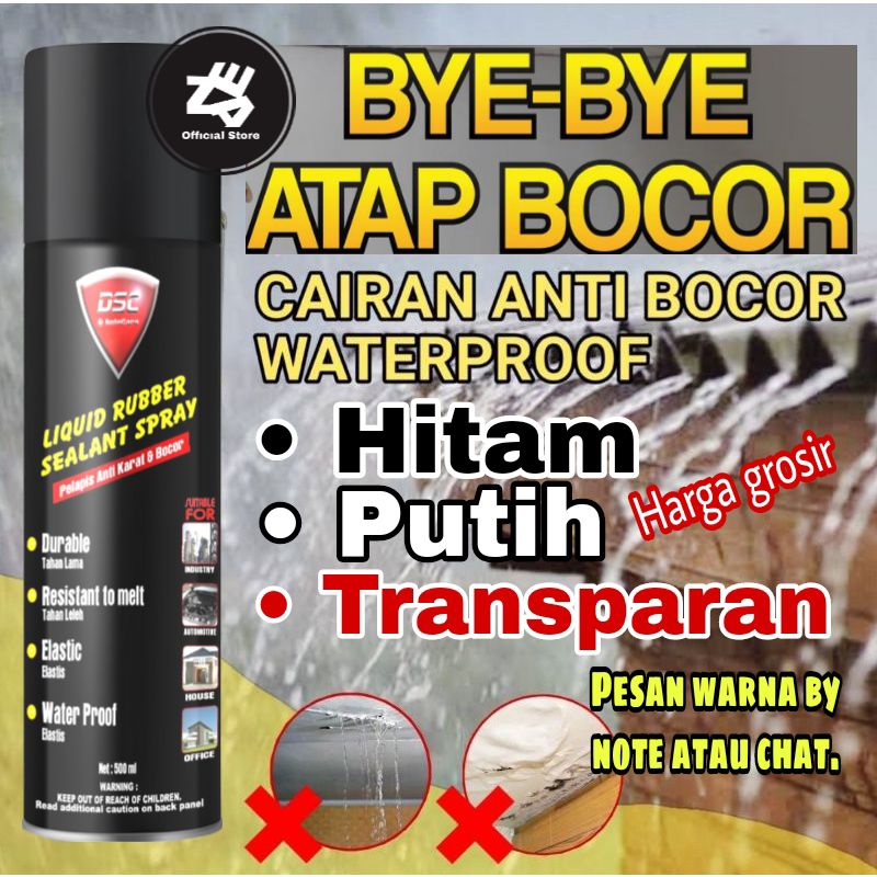 Premium (Mount) Waterproof spray ajaib anti bocor anti rembes - DSC Liquid Rubber Sealant Spray
