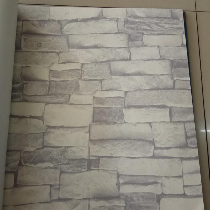 Promo Bulan Ini Wallpaper Dinding Vinyl Corak Batu Alam (Eg) Hemat