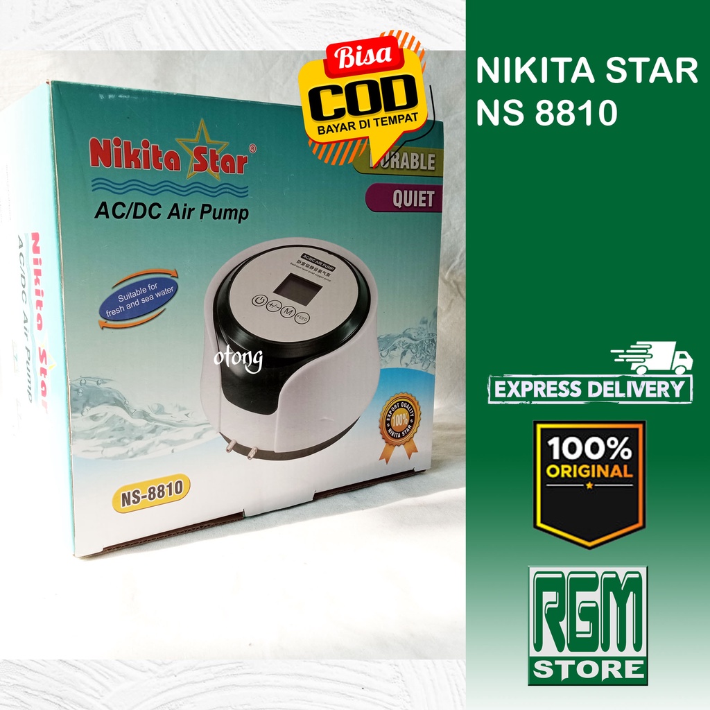 NIKITA STAR NS 8810 NS8810 AERATOR ACDC AC DC PORTABLE AIRPUMP AQUARIUM