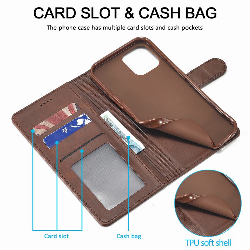 Flip Case Dompet Kulit Magnetik Cover Iphone 13 Pro Max 13 Mini Etui 13pro 13promax 13mini