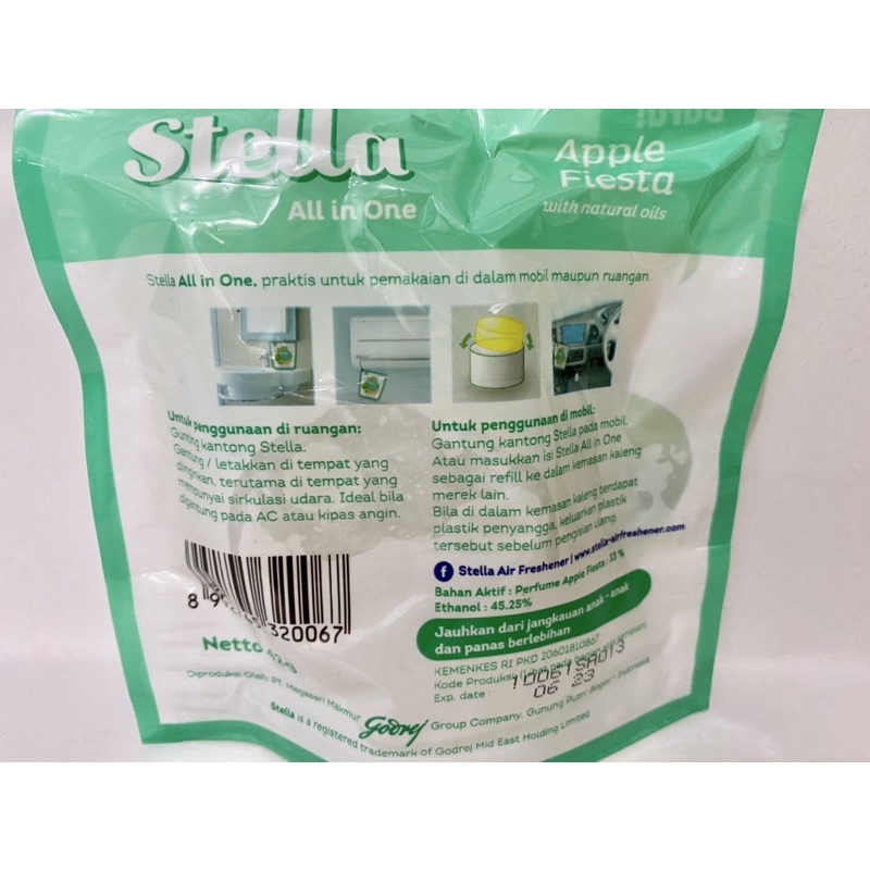 Stella Pengaharum Ruangan/ Pengharum Mobil/ Pengharum Toilet/Air Freshener Stella All in One Natural