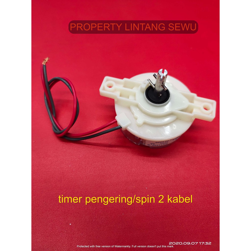 timer mesin cuci  spin pengering  spin 2 kabel