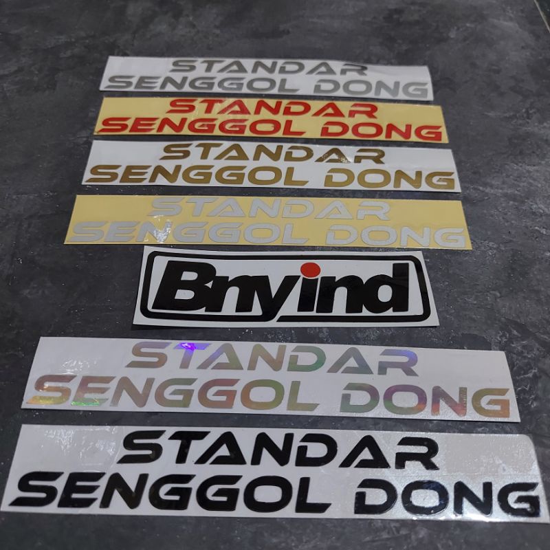 STICKER STANDAR SENGGOL DONG CUTTING