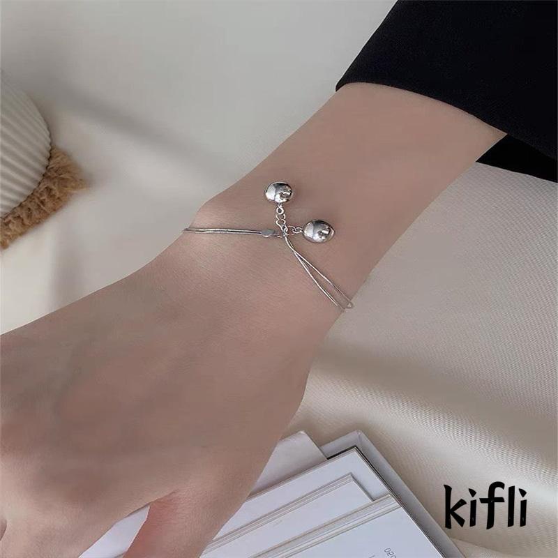 Gelang Model Double layer Gaya Retro Untuk Wanita