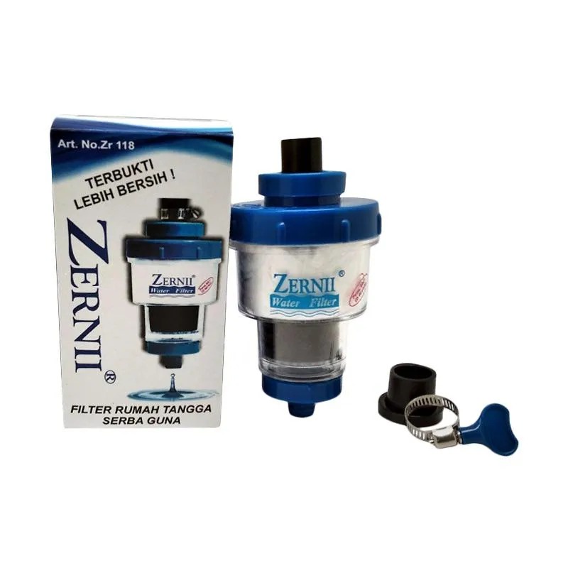 Saringan Zernii Filter Air Carbon / Zernii Water Filter Pembersih Penjernih Air Kran / Saringan Keran Air Serbaguna Original 100% Karbon Aktif