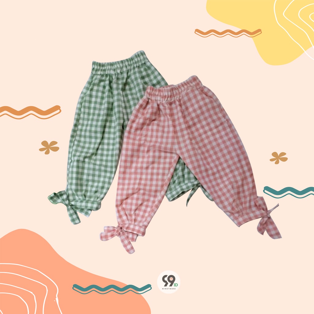 Celana Anak Perempuan GINGHAM PANTS PROMO BULAN INI !!