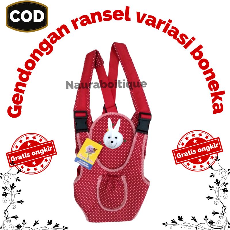 Gendongan bayi depan ransel karakter lucu / Paket hematt 4 in 1/ Gendongan baby / gendongan ring seling / gendongan bayi hipseat / gendongan baby / gendongan ransel boneka termurah