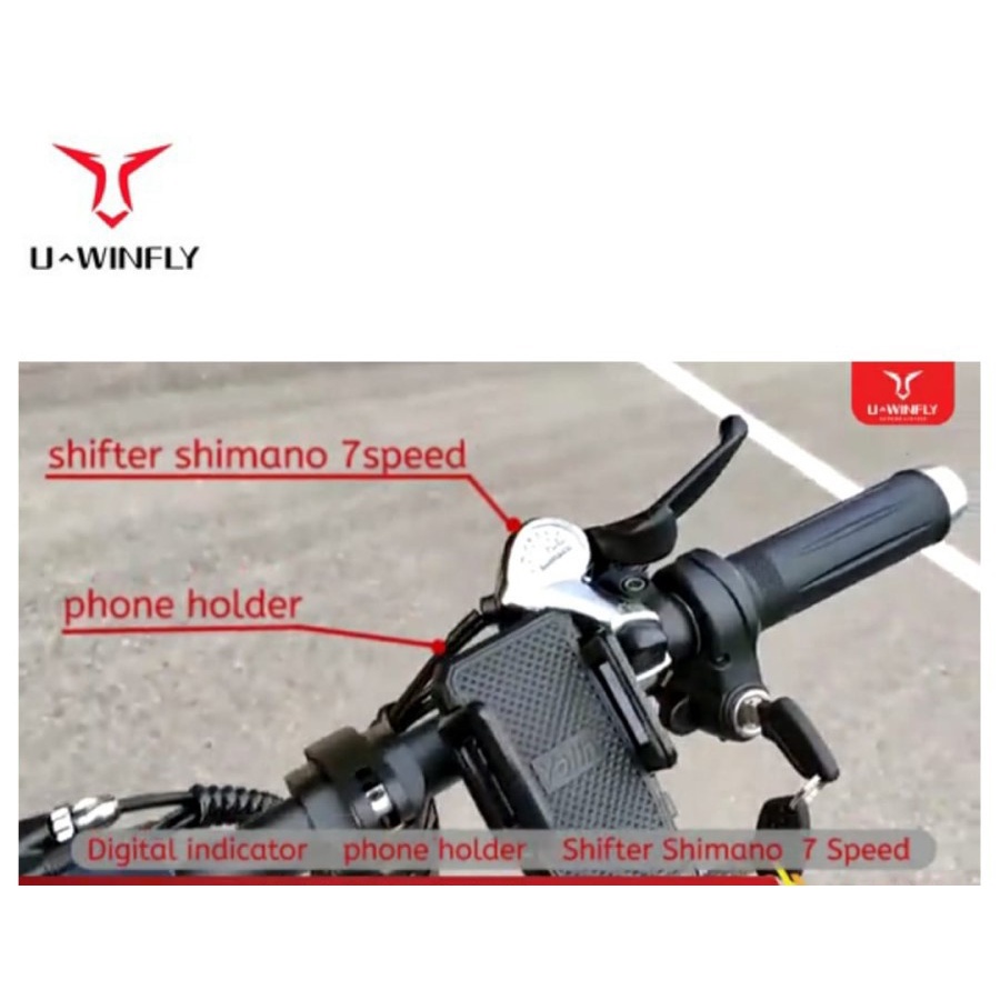 Sepeda Motor Listrik Lithium Bike 3 Uwinfly Roda Dua Double Disk Brake By UWINFLY  SNI-2