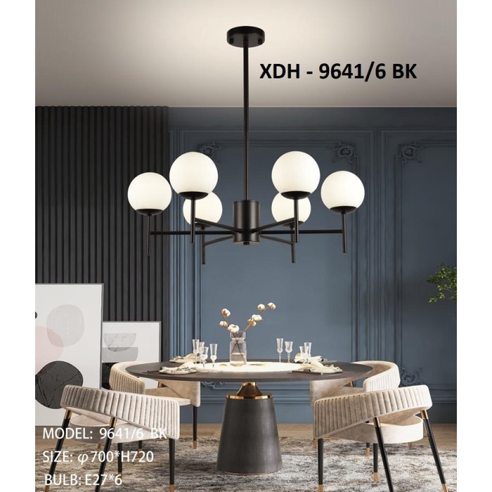 Lampu Gantung Modern Minimalis Ruang Tamu Ruang Makan Nordic XDH 9641/8/6