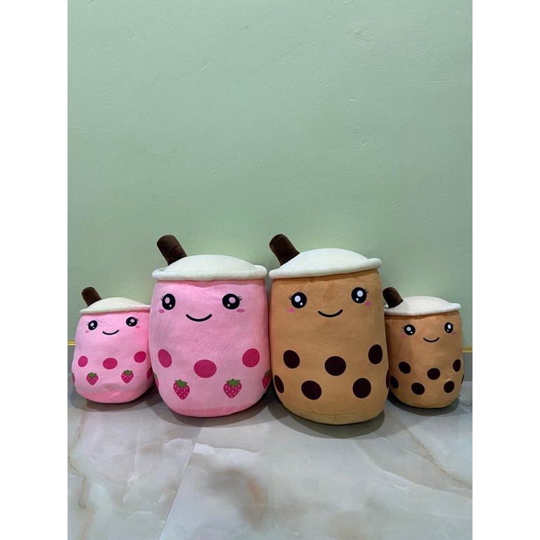 BONEKA BOBA JUMBO SUPER LUCU DAN MURAH BAHAN LEMBUT KUALITAS TERMURAH MAINAN BONEKA VIRAL BUBBLE TEA EMPUK