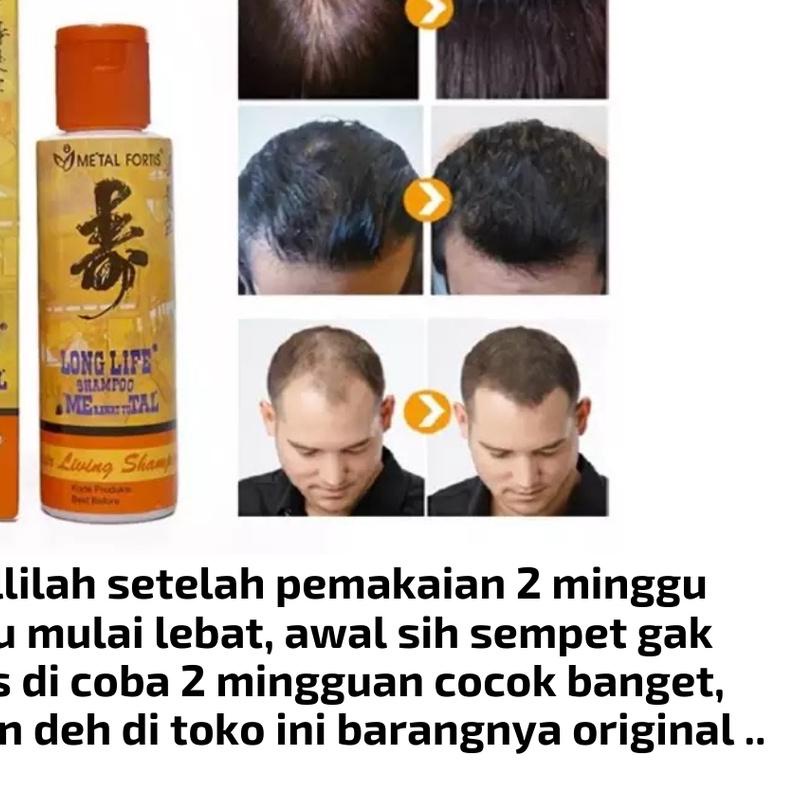 ♥ Shampo Penumbuh Rambut Cepat Panjang / Shampo Metal Pemanjang Rambut / Sampo Metal Penumbuh Rambut