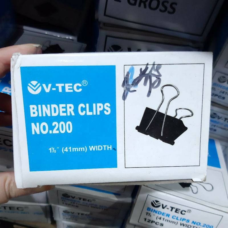 

V-TEC BINDER CLIPS No.200(1kotak isi 12)