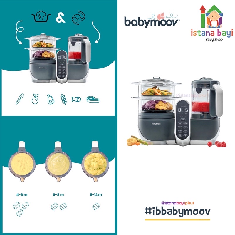 Babymoov Nutribaby Plus Loft White - Food Processor Mpasi