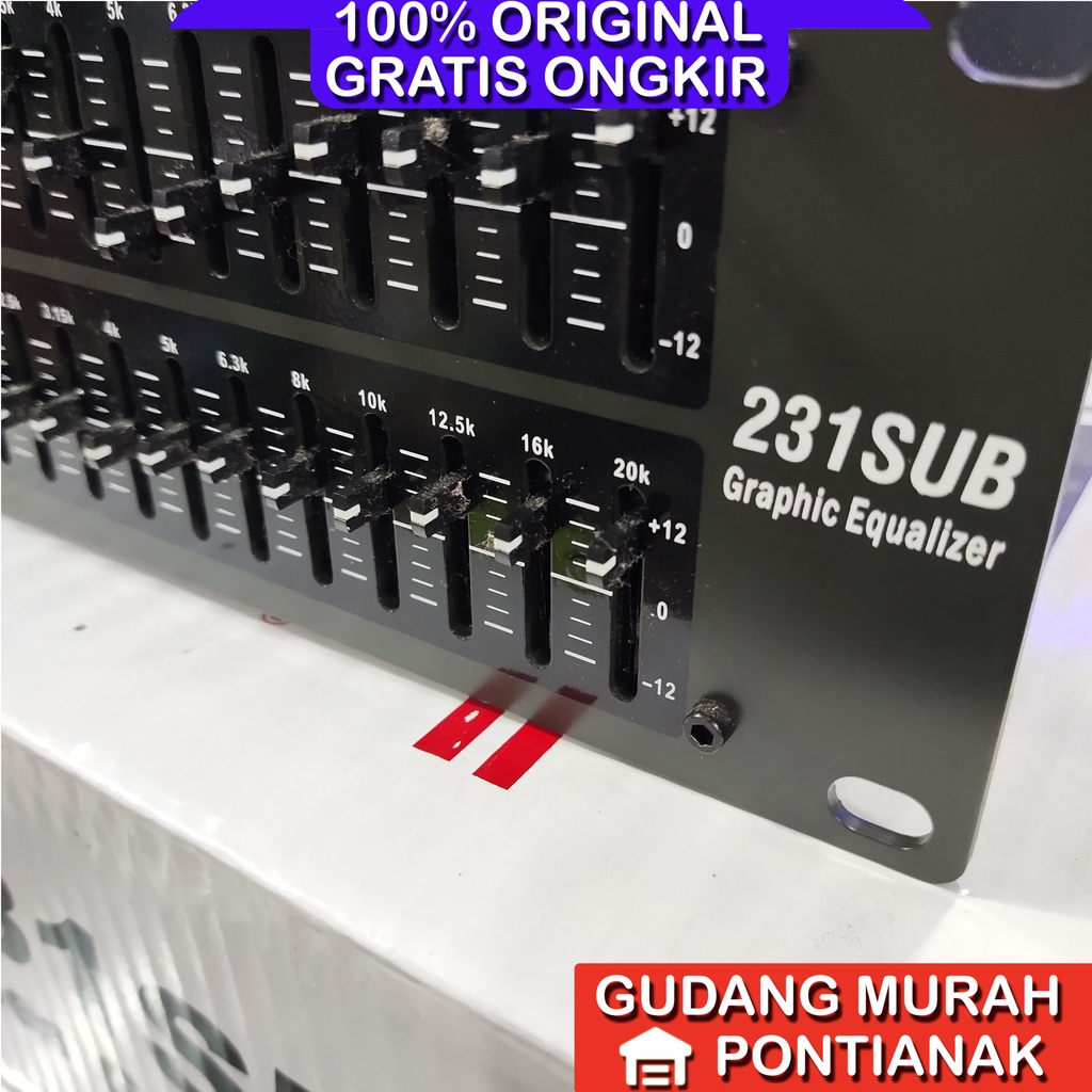 Equalizer DBX 231 SUB SUBWOOFER Penjernih suara Amplifier aqualizer original asli DBX 231SUB