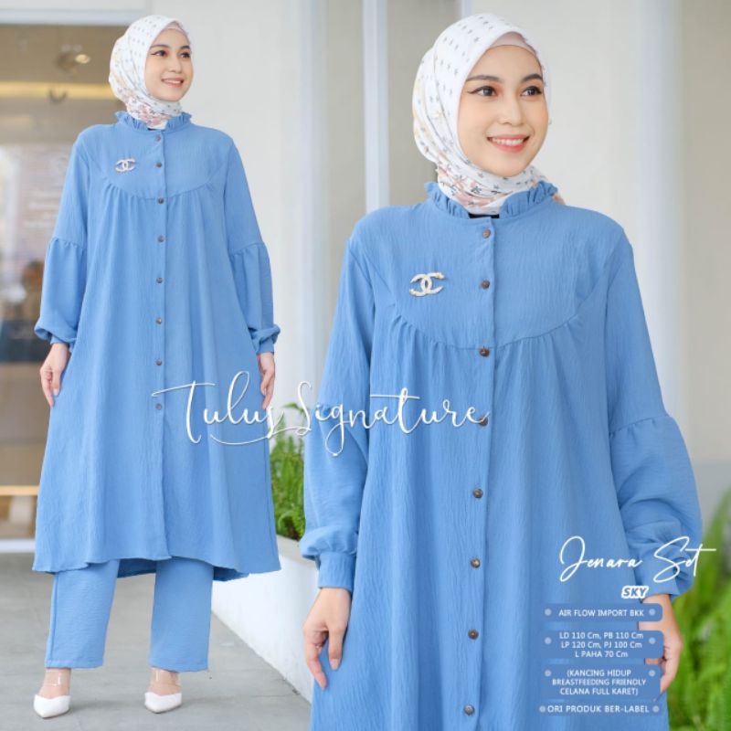 JENARA SET BY TULUS SIGNATURE / ONESET WANITA MUSLIMAH / Setelan LD110