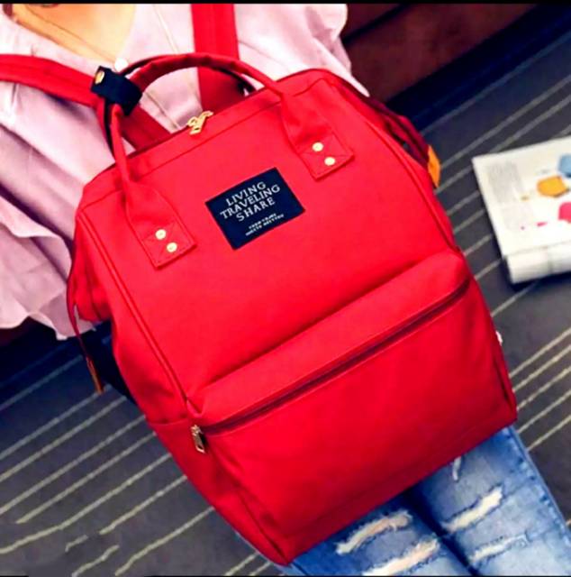 TAS RANSEL PUNGGUNG ANELLO LOOK ALIKE BACKPACK TAS SEKOLAH FASHION KOREA