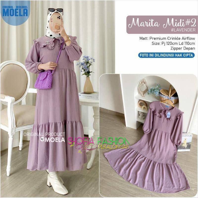 MARITA MIDI DRESS KRINGKEL AIRFLOW PREMIUM QUALITY