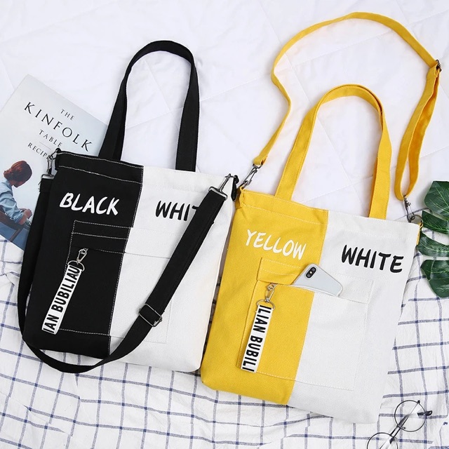 Tas Tote Bag Wanita Tas Batam Bag ZAMZAM TWO TONE