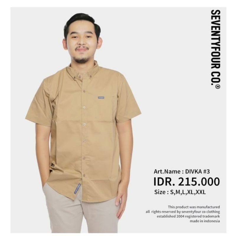 Kemeja distro original seventyfour Bandung