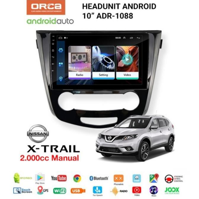 [[[BISA COD]] Head Unit ANDROID NISSAN XTRAIL Head Unit ORCA ADR-1088 ANDROID XTRAIL Kode 13
