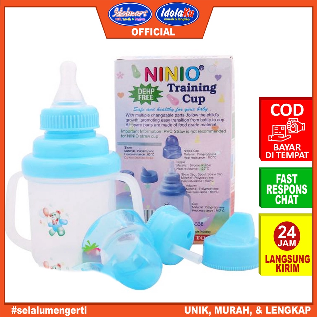 IDOLMART Baby training 3 in 1 cup ninio / Gelas Minum Bayi Surabaya