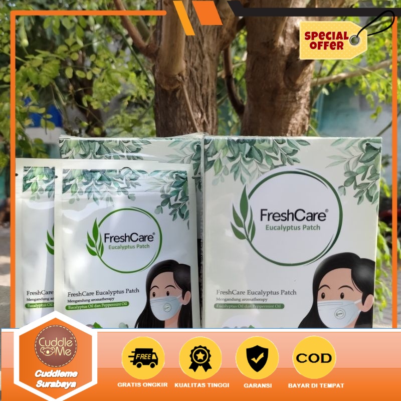 Jual ( DA ) Fresh Care Eucalyptus FreshCare Sticker Masker 1 Sachet Isi ...