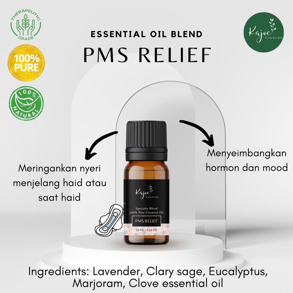 KAJOE PMS RELIEF Essential Oil Blend Diffuser Minyak Esensial Atsiri Aromaterapi Aromatheraphy