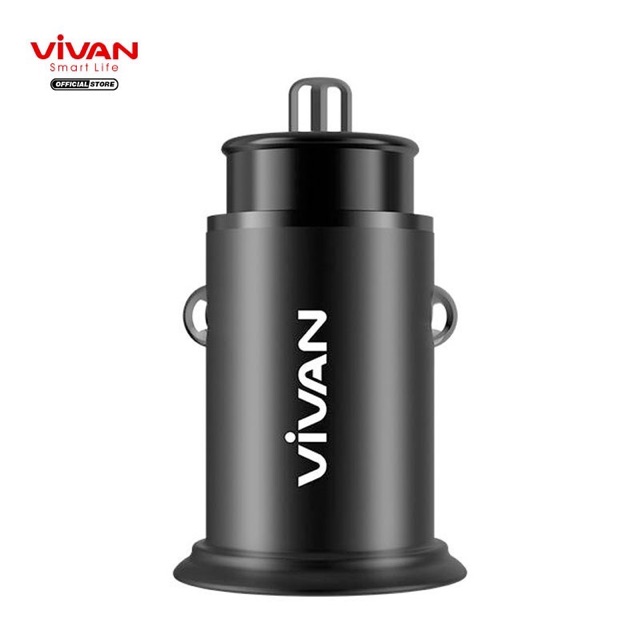 VIVAN Car Charger Mobil 2 Port USB Quick Charge 4.0 Fast Charging Garansi Resmi 1 Tahun - CCT2