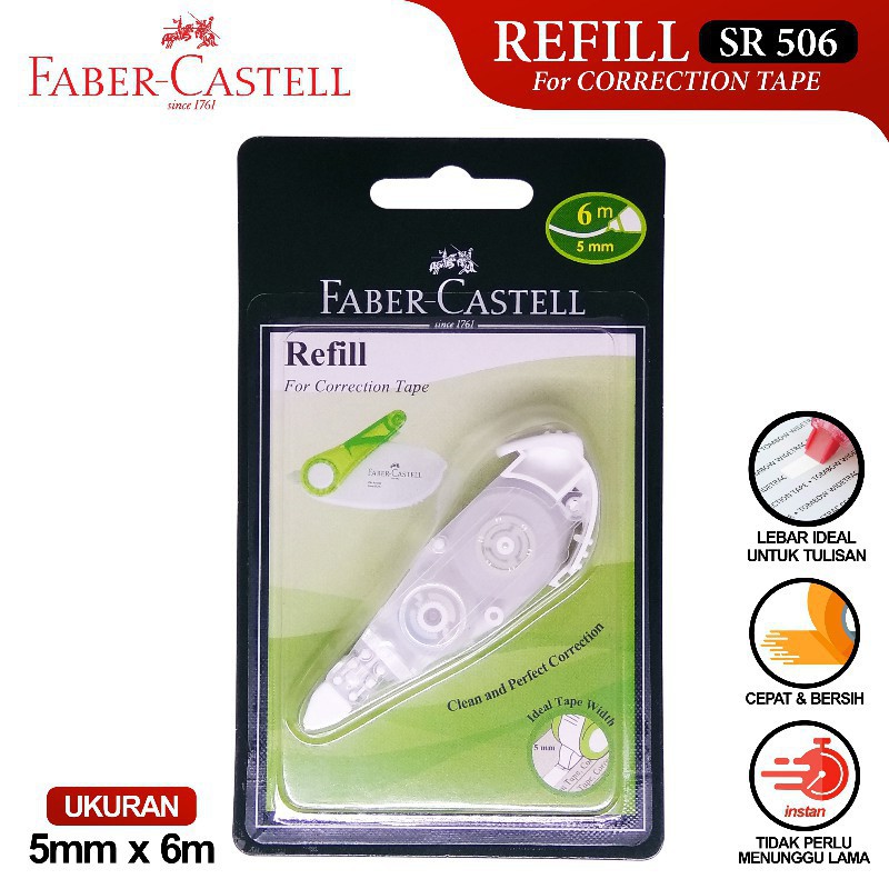 

Refil Corection Tape/Tipex Fabercastell SR-506 (169410) Satuan