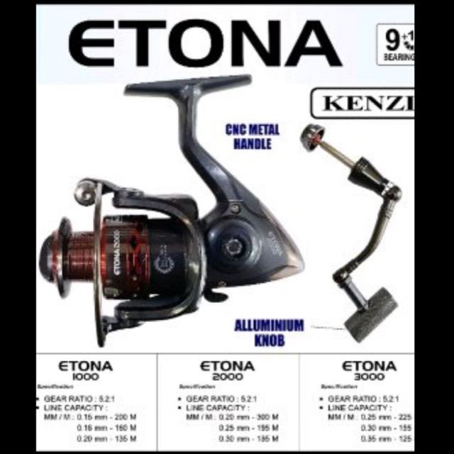 Reel kenzi etona pilihan 1000 2000 3000
