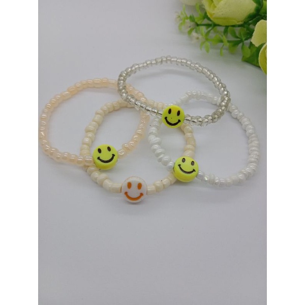 YASAFA GELANG anak manik smile beaded bracelet