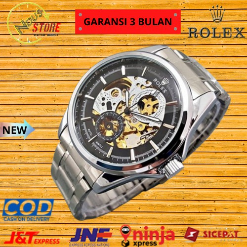 Jam Tangan Pria Cowok Rolex Automatic | Jam Tangan Laki Laki Rolek