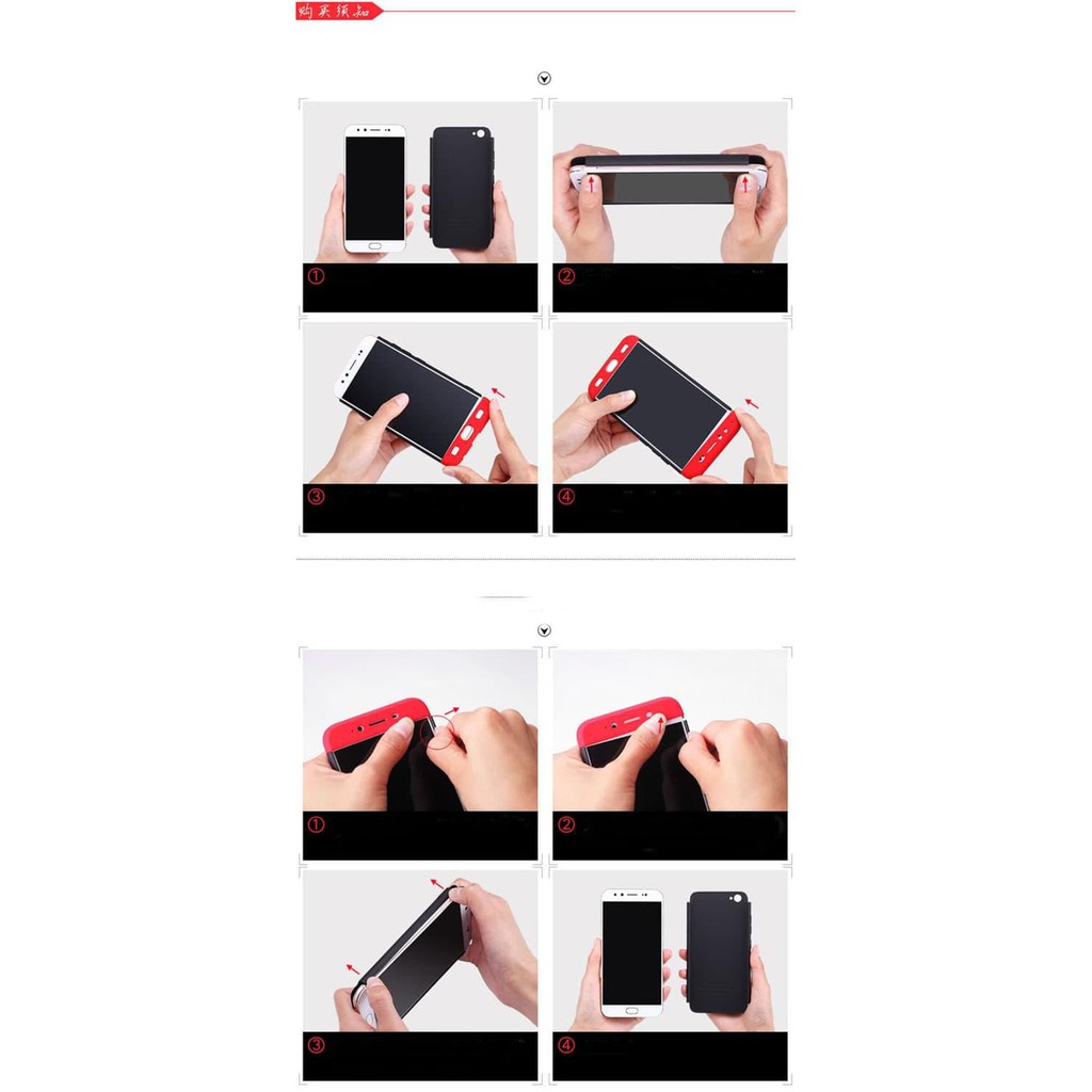 Terbaru Iphone 6 Plus Iphone 6S Plus Hardcase Case 360 Full Protective - Hitamlistmerah Segera Beli